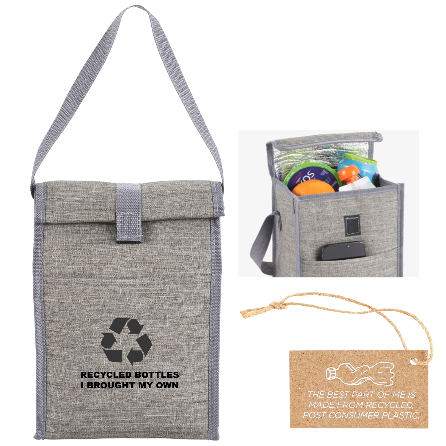 Recycled insulated sales lunch bag